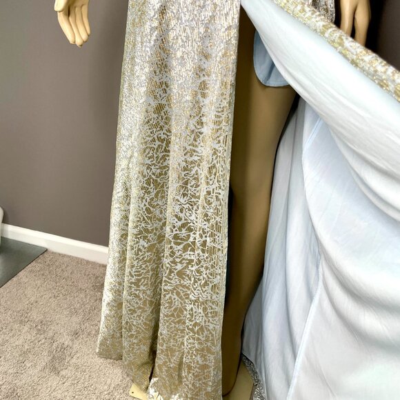 Betsy & Adam Jacquard Floral Evening Dress NWT Sz 14 - Picture 4 of 11